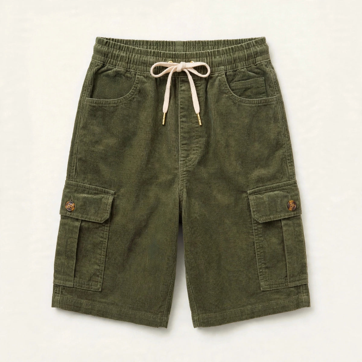 Ronan Wide-Wale Corduroy Cargo Shorts