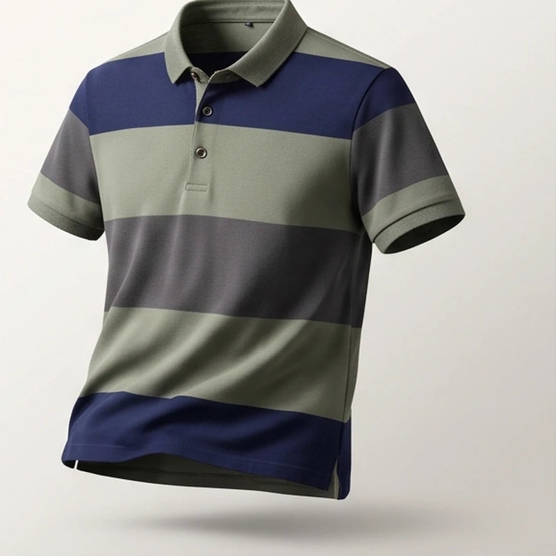 Padova Stripe Cotton Polo