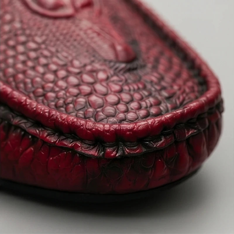 Venezia Croc Leather Loafer