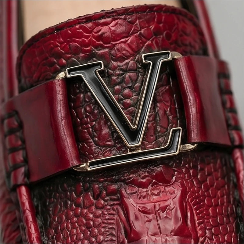 Venezia Croc Leather Loafer