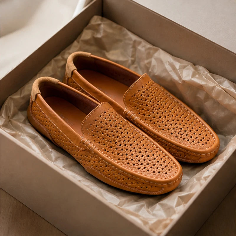 Sunderland Perforated Leather Loafer