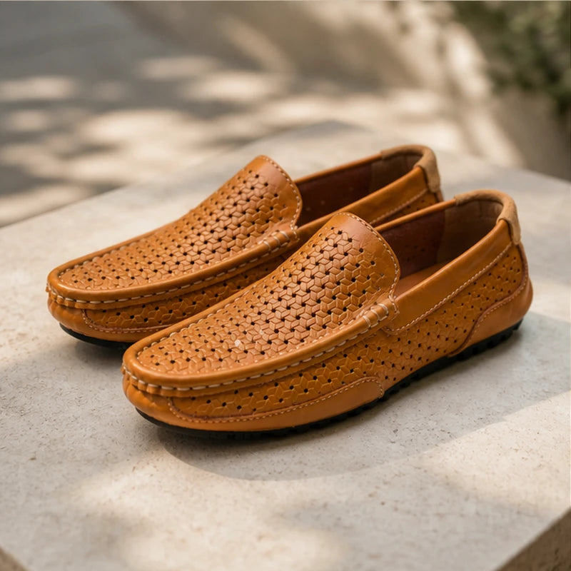 Sunderland Perforated Leather Loafer