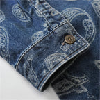 Indigo Paisley Denim Shirt