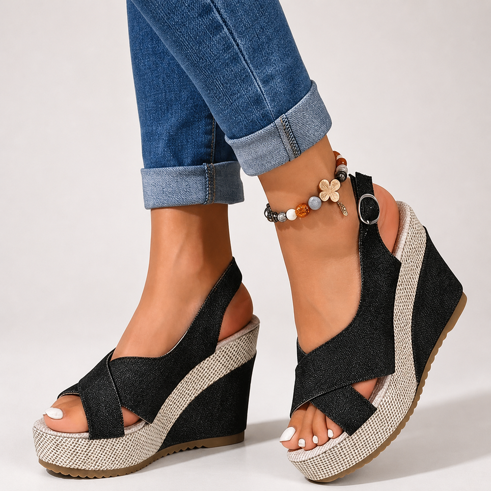 Bordeaux Cross Sandals