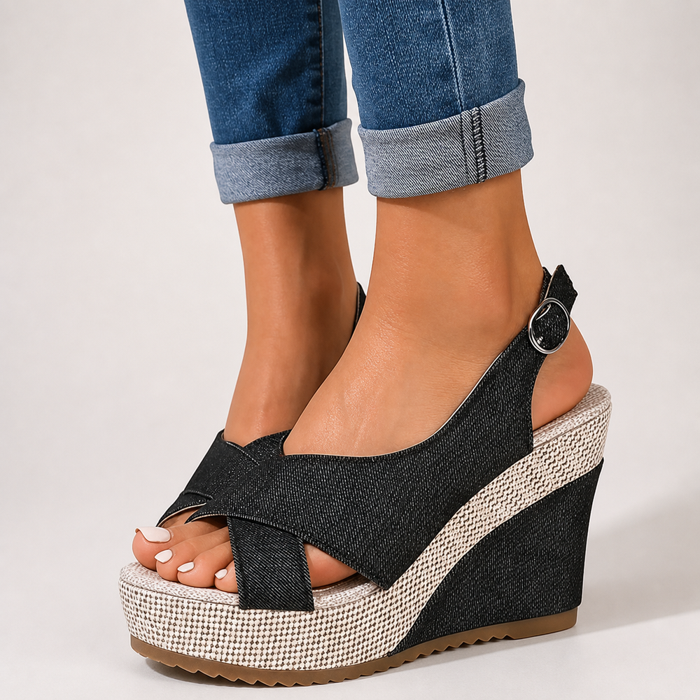 Bordeaux Cross Sandals