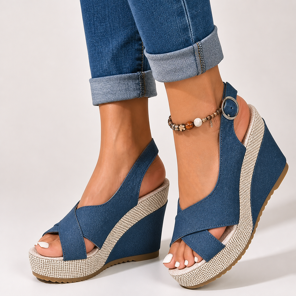 Bordeaux Cross Sandals