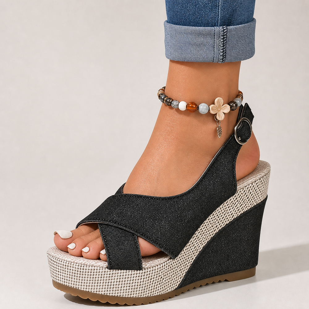 Bordeaux Cross Sandals