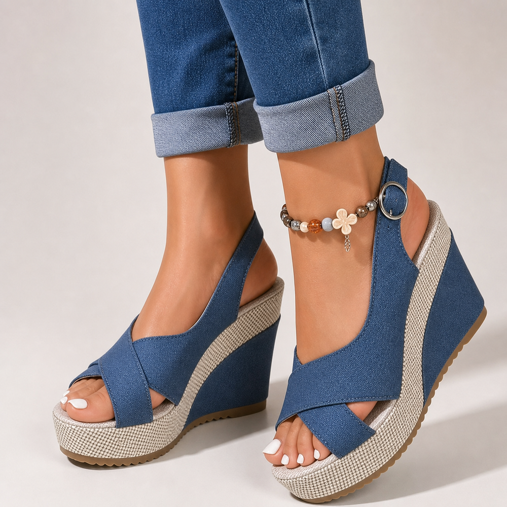 Bordeaux Cross Sandals