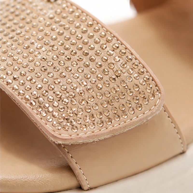 Portofino Crystal Wedge Sandal