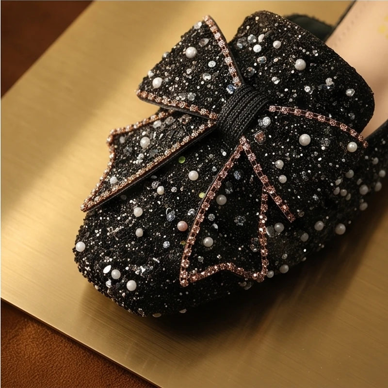 Solene Pearl Bow Mule