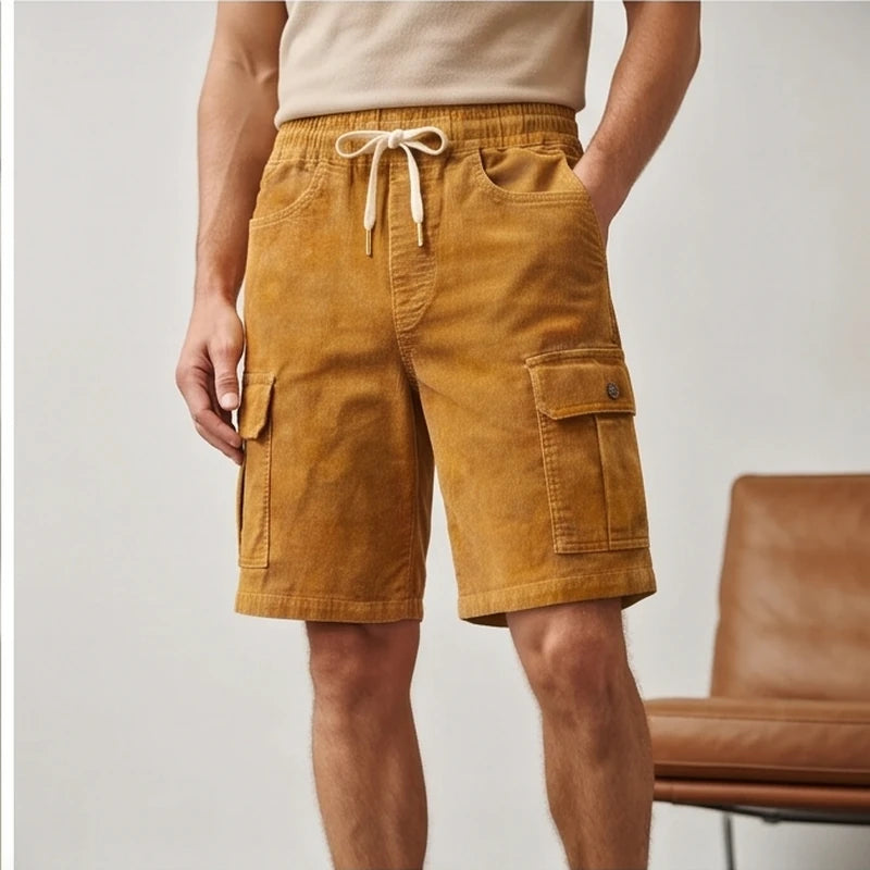 Ronan Wide-Wale Corduroy Cargo Shorts