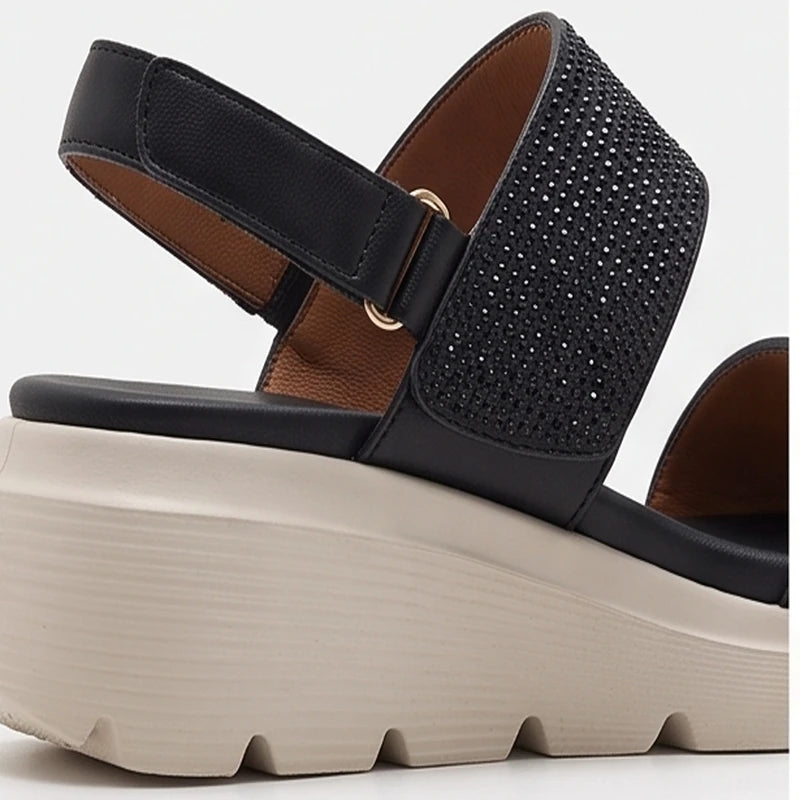 Portofino Crystal Wedge Sandal