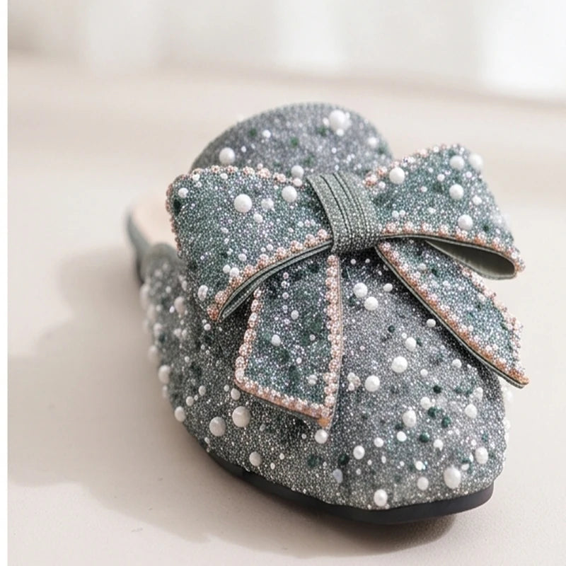 Solene Pearl Bow Mule