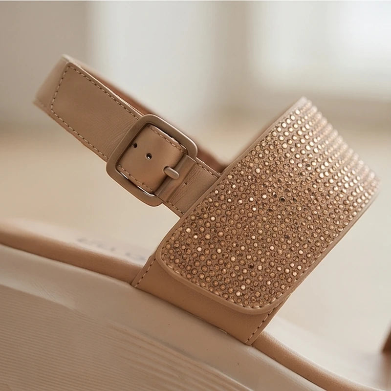 Portofino Crystal Wedge Sandal